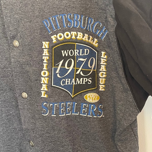 Vintage 90's Pittsburgh Steelers World Champs Starter Varsity Jacket XL Mens - Picture 3 of 8